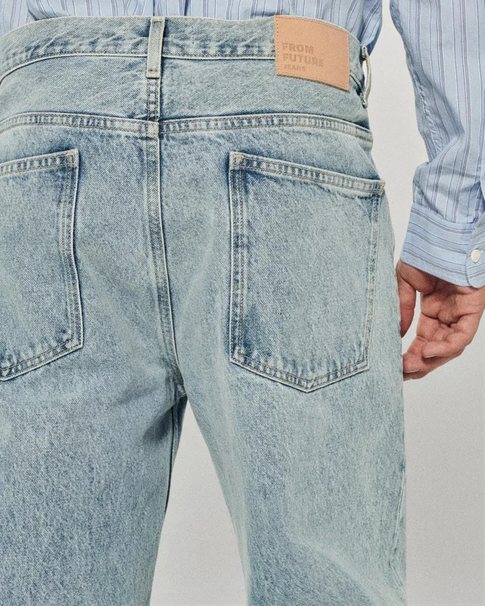From Future Jeans Men Tapered Jackson Jeans Pale Blue