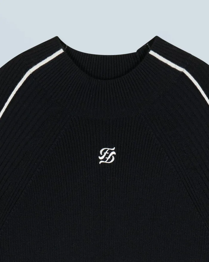 From Future Merino Wool Sweaters Women MockNeck Sweater Black