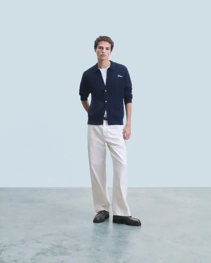 From Future Shirts and TShirts Men Long Sleeve Shirt Navy