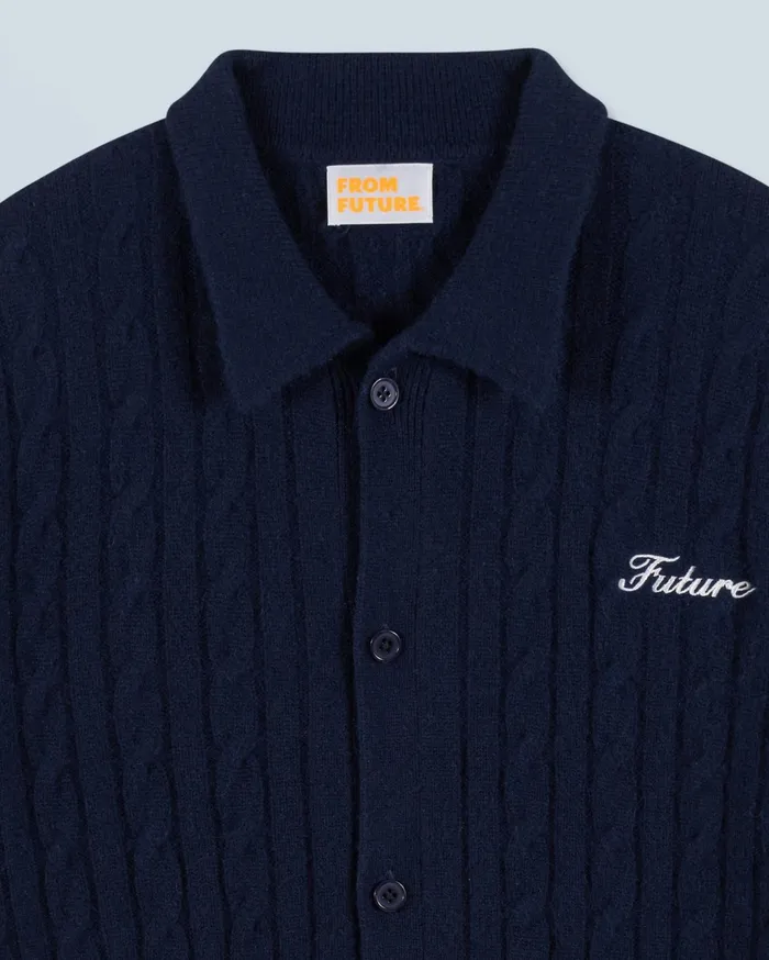 From Future Shirts and TShirts Men Long Sleeve Shirt Navy
