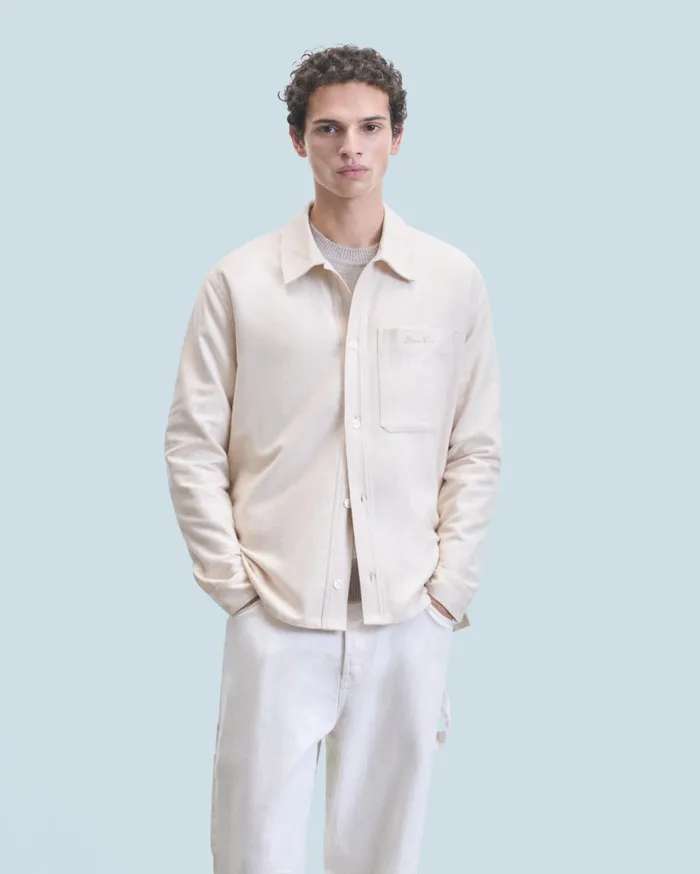 From Future Shirts and TShirts Men Long Sleeve Shirt Poche Sand