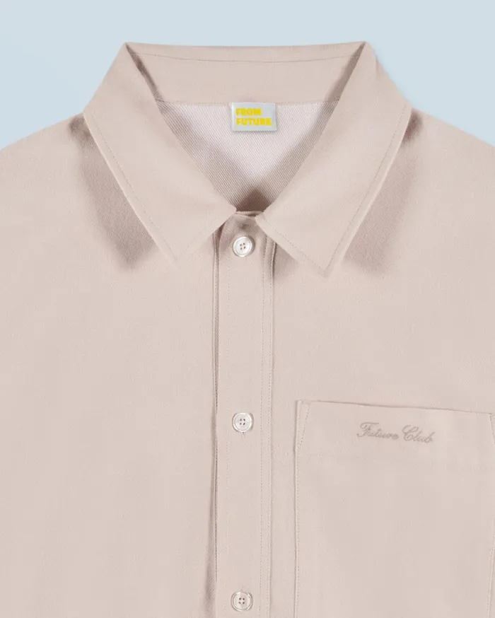 From Future Shirts and TShirts Men Long Sleeve Shirt Poche Sand