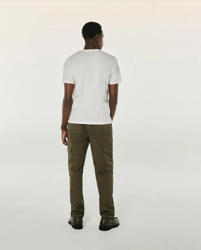 From Future Shirts and TShirts Men Short Sleeve VNeck TShirt White