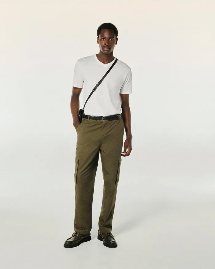 From Future Shirts and TShirts Men Short Sleeve VNeck TShirt White