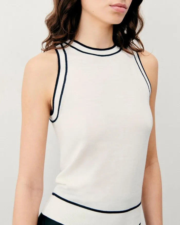 From Future Shirts TShirts and Tops Women Isa Strap Top White