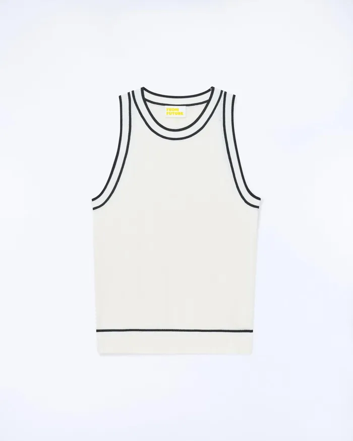 From Future Shirts TShirts and Tops Women Isa Strap Top White