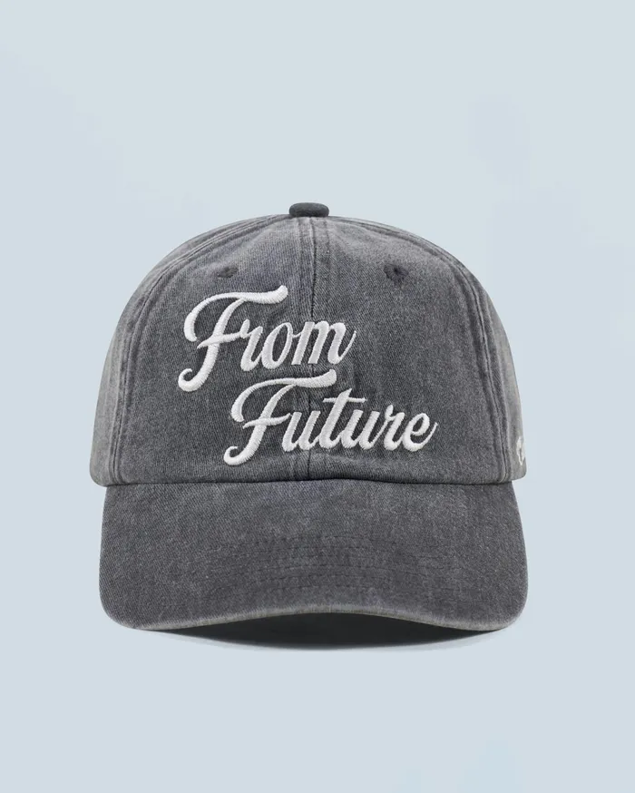 From Future Tote Bags Curved Visor Cap Washed Black