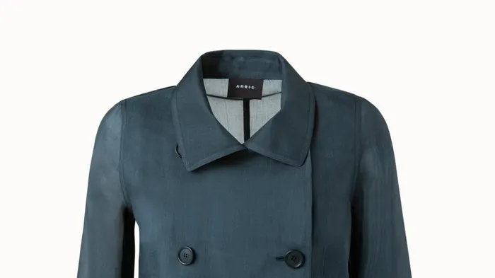 Gael Silk Organza Evening Jacket Slate Women Akris Jackets