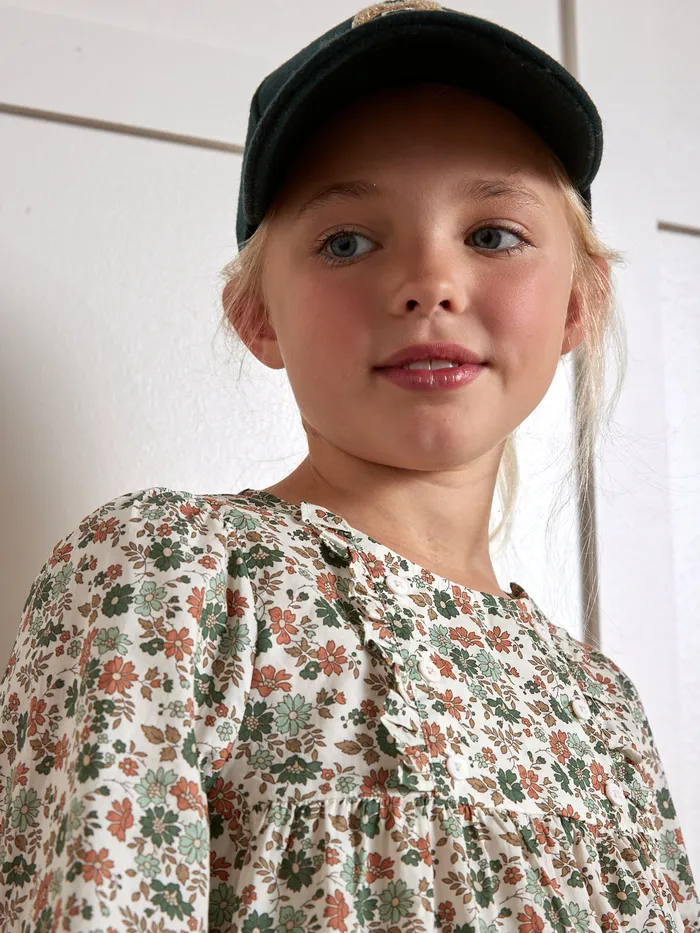 Girls Cyrillus Clothing Blouse Made With Liberty Fabric Lib Capel Floret