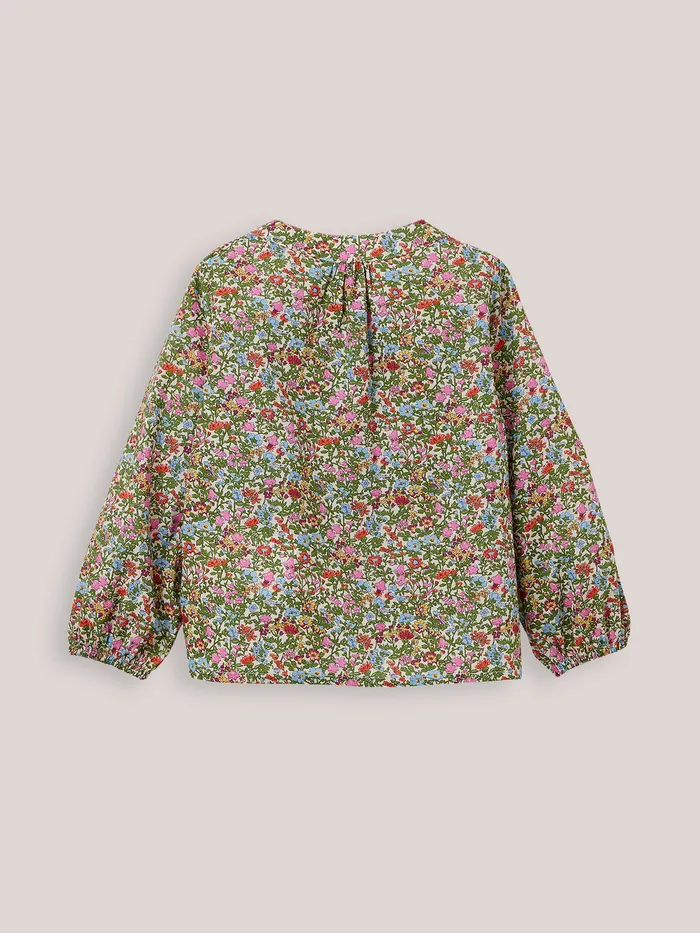 Girls Cyrillus Clothing Shirt Made With Liberty Fabric Lib Babington Multico Girls Cyrillus Clothing Shirt Made With Liberty Fabric Lib Babington Multico
