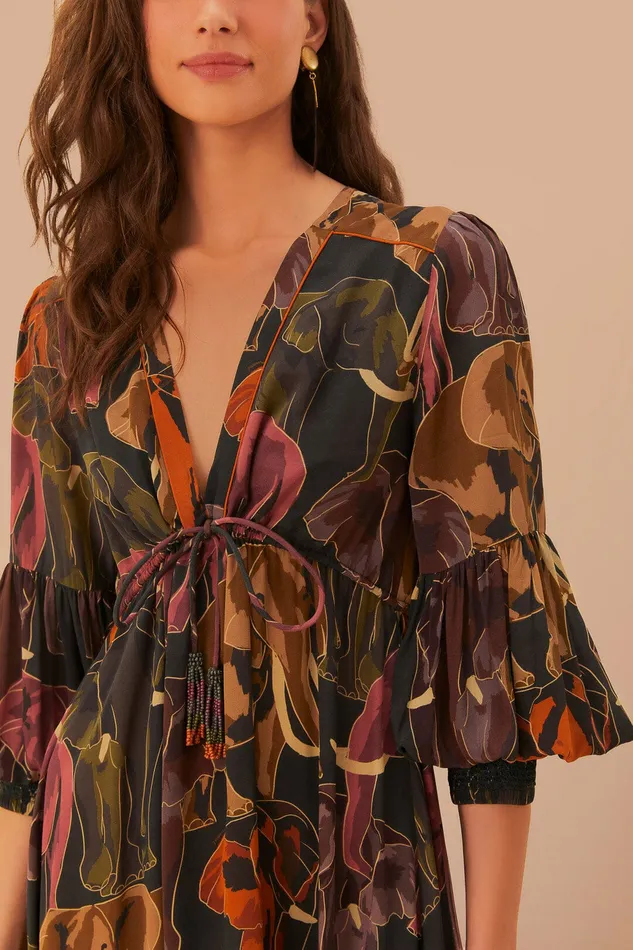 Green Elephants Maxi Dress Women Farm Rio Maxi Dresses