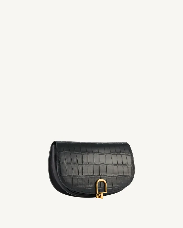 Handbags LA LUNE CLUTCH Black And Gold Nili Lotan Women