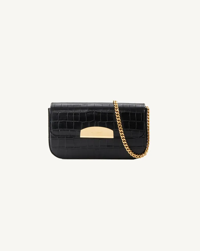 Handbags Nili Lotan Women LE MIA CHAIN BAG Black And Gold