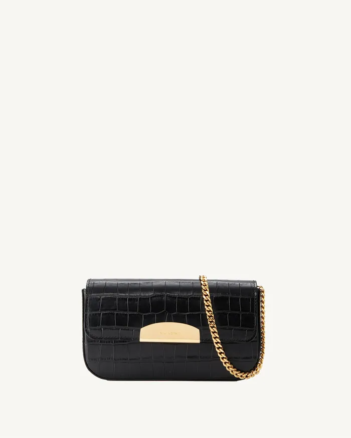 Handbags Nili Lotan Women LE MIA CHAIN BAG Black And Gold
