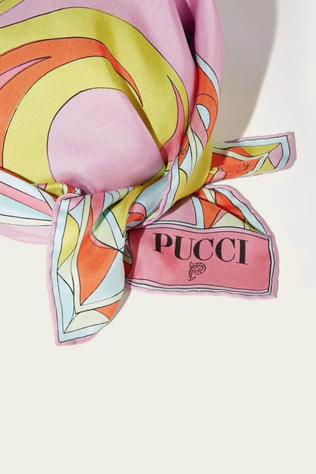 Hats And Hair Accessories Women PUCCI Cigni And IridePrint SilkTwill Cap