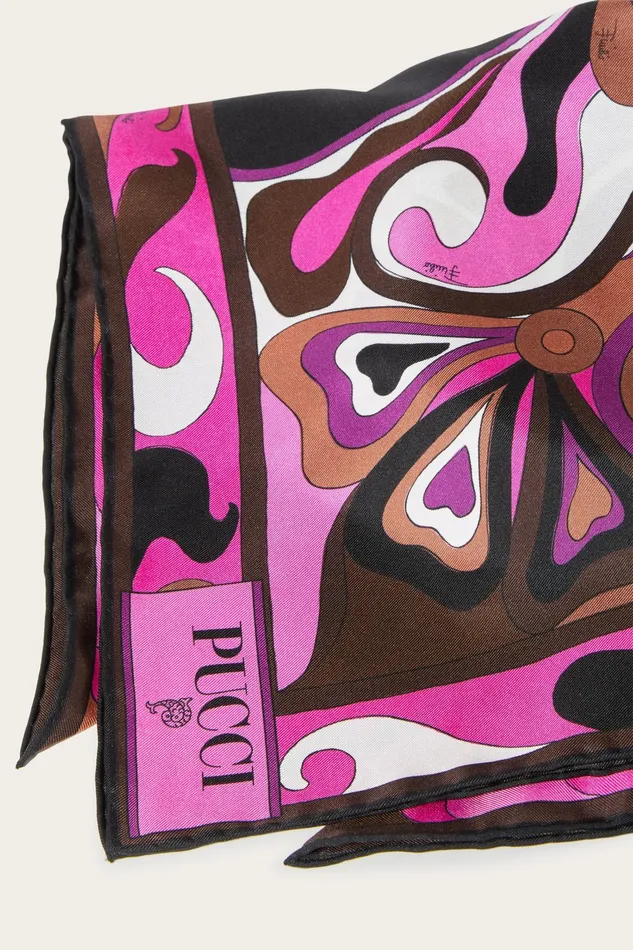 Hats And Hair Accessories Women PUCCI OrchideePrint SilkTwill Cap
