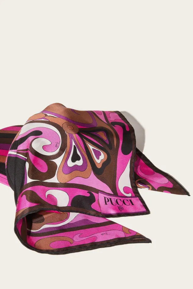 Hats And Hair Accessories Women PUCCI OrchideePrint SilkTwill Cap