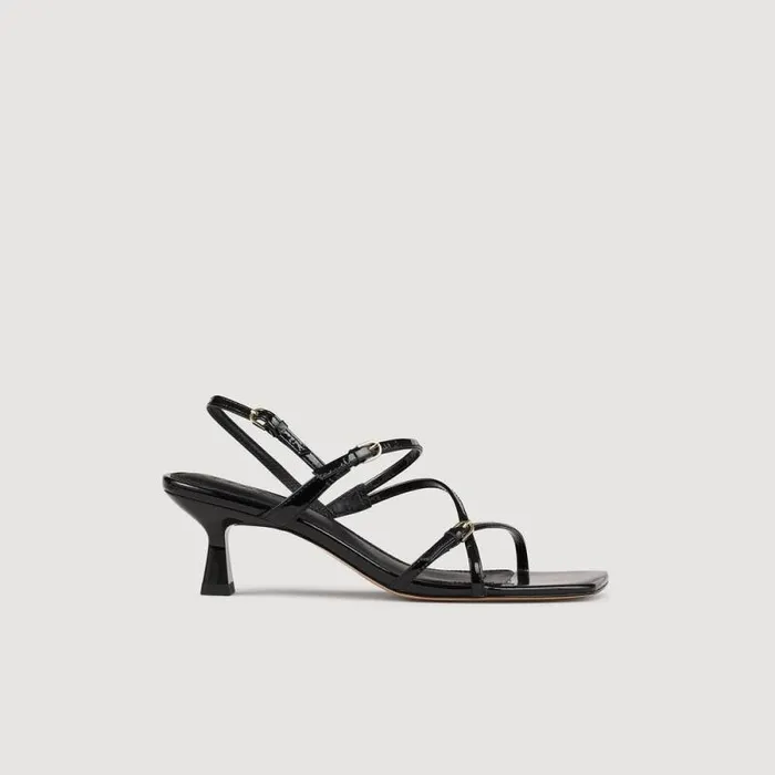 Heels Women SANDRO Sandals With Straps Black