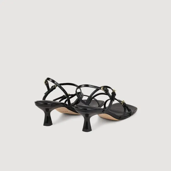 Heels Women SANDRO Sandals With Straps Black