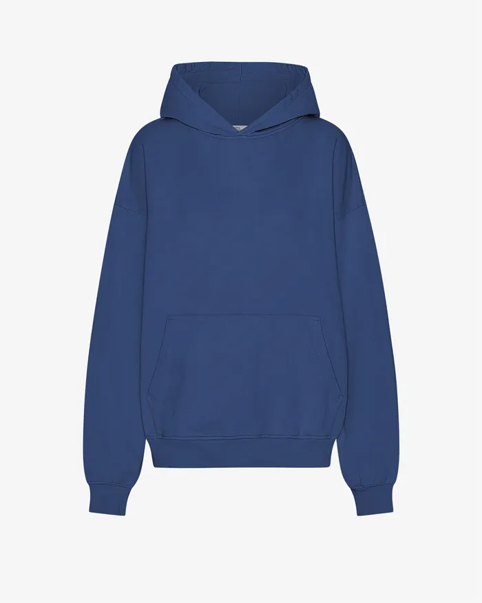 Hoodies Organic Oversized Hood 8211 Marine Blue 8211 Colorfulstandard Women