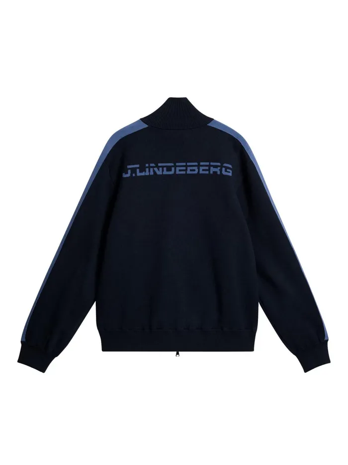 JLindeberg Alex Half Zip Knitted Sweater Men Knitwear