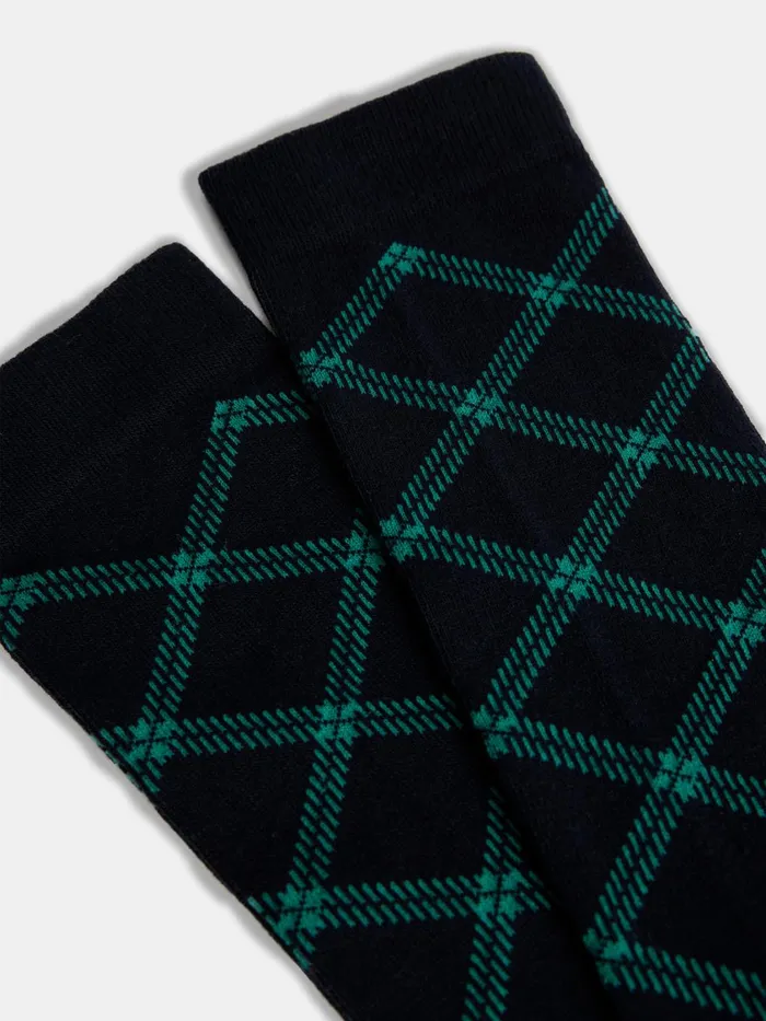 JLindeberg Check Knee Socks Women Golf Socks
