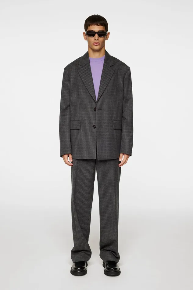 JLindeberg Gaspard Wool Ripstop Pants Men Trousers