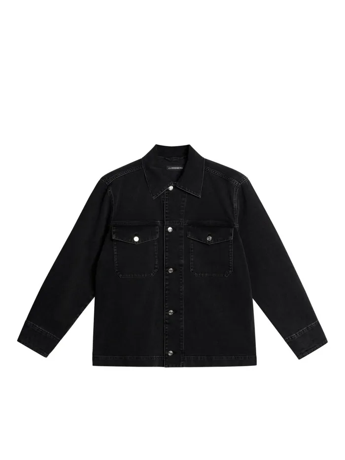 JLindeberg Hunt Washed Denim Overshirt Men Overshirts