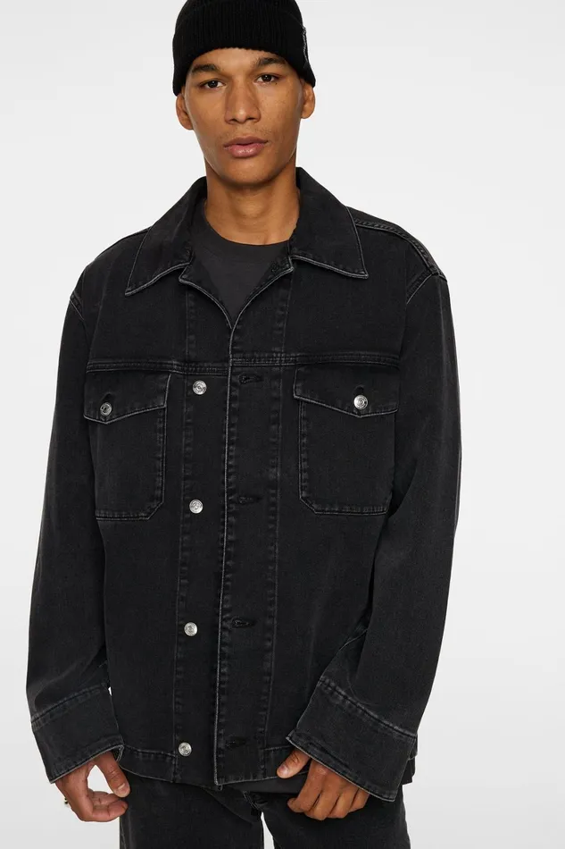 JLindeberg Hunt Washed Denim Overshirt Men Overshirts