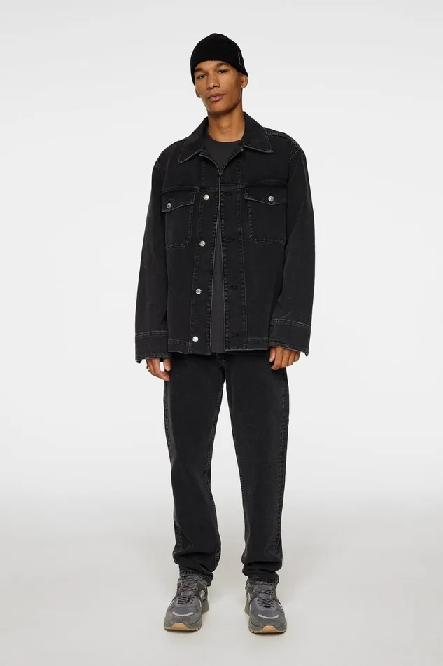 JLindeberg Hunt Washed Denim Overshirt Men Overshirts