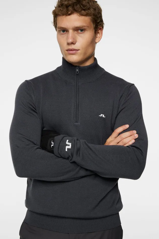 JLindeberg Kian Zipped Sweater Men Knitwear