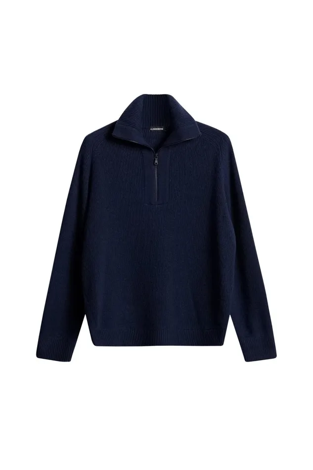 JLindeberg Wilmer Quarter Zip Knit Men Knitwear