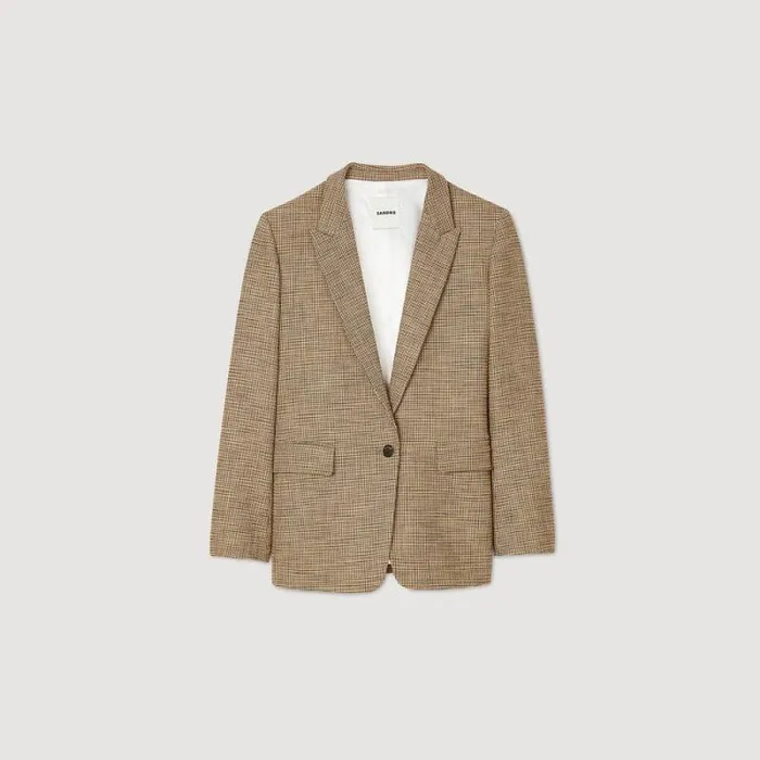 Jackets and Blazers Women SANDRO Suit Jacket Brown