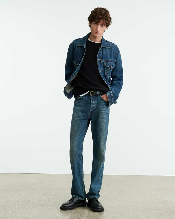 Jackets and Coats ZACHARY DENIM JACKET Simon Wash 8211 Nili Lotan Men