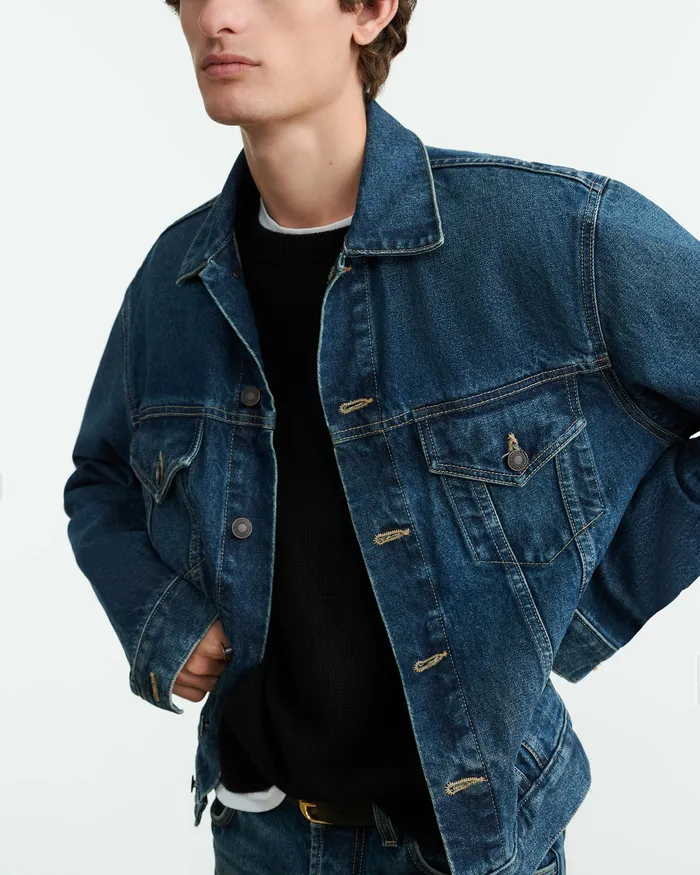 Jackets and Coats ZACHARY DENIM JACKET Simon Wash 8211 Nili Lotan Men