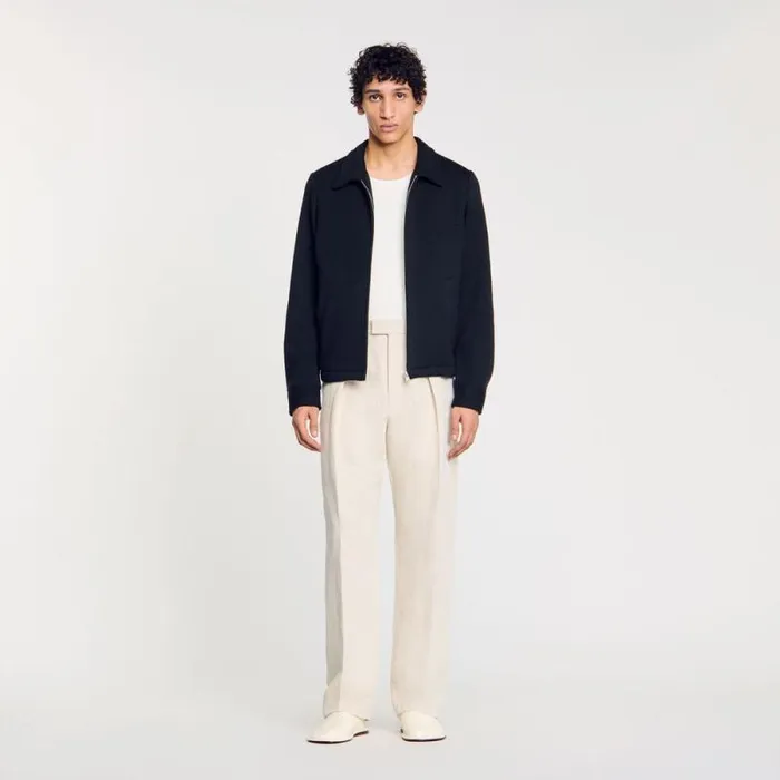Jackets Men SANDRO Knitted Jacket Black