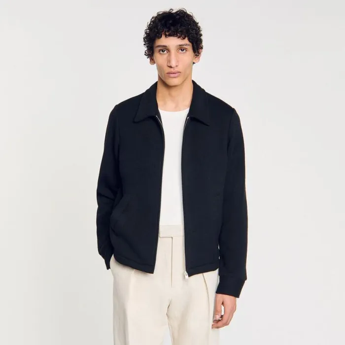 Jackets Men SANDRO Knitted Jacket Black