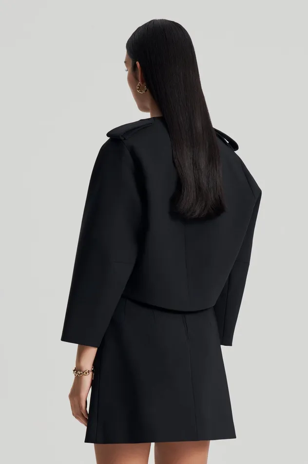 Jackets Scanlan Theodore Women CADY COCOON SLEEVE JACKET BLACK