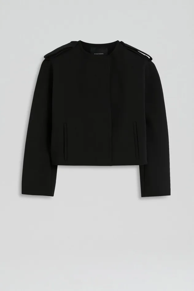 Jackets Scanlan Theodore Women CADY COCOON SLEEVE JACKET BLACK