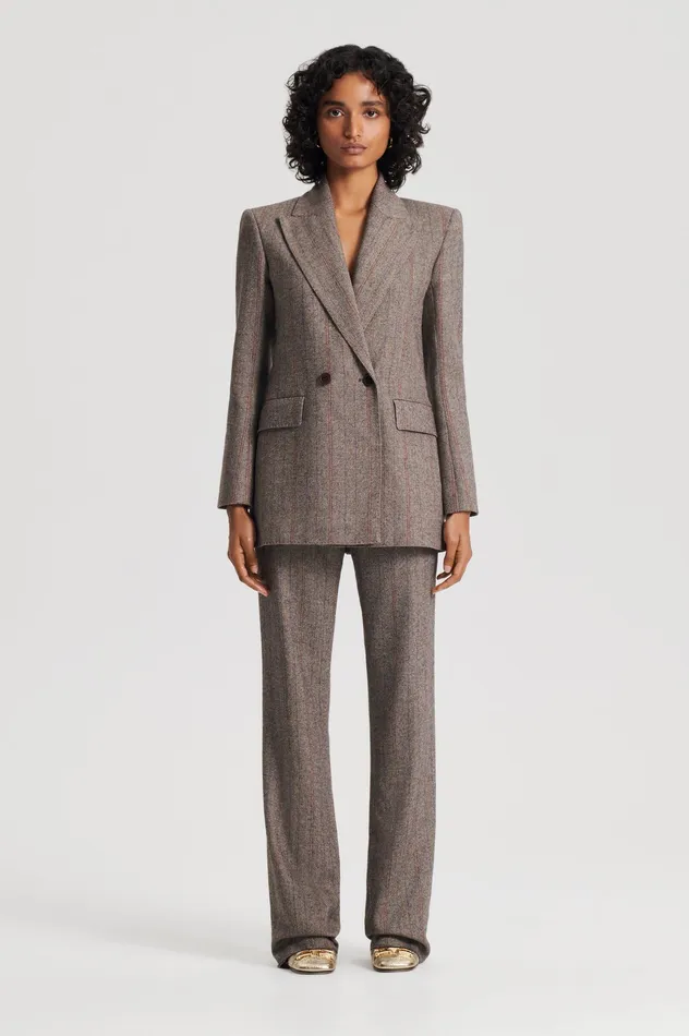 Jackets Scanlan Theodore Women HERRINGBONE WEAVE JACKET MORO
