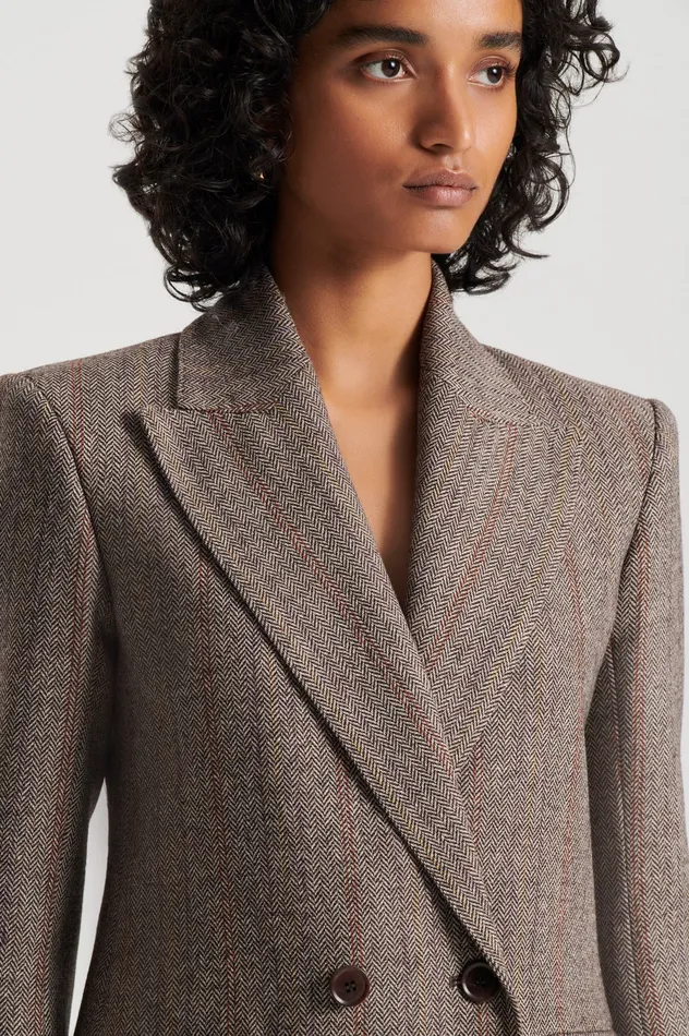 Jackets Scanlan Theodore Women HERRINGBONE WEAVE JACKET MORO