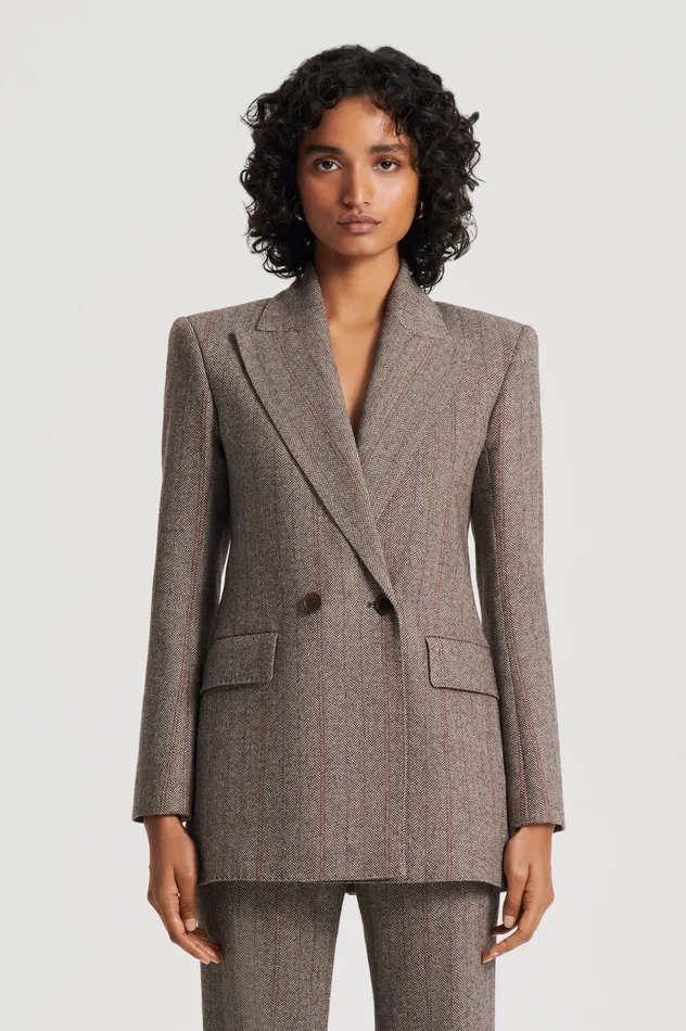 Jackets Scanlan Theodore Women HERRINGBONE WEAVE JACKET MORO