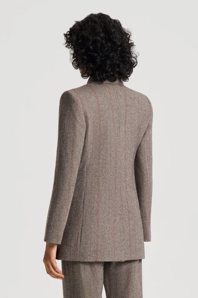Jackets Scanlan Theodore Women HERRINGBONE WEAVE JACKET MORO