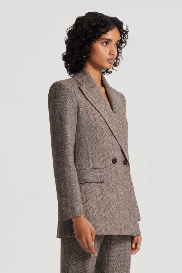 Jackets Scanlan Theodore Women HERRINGBONE WEAVE JACKET MORO