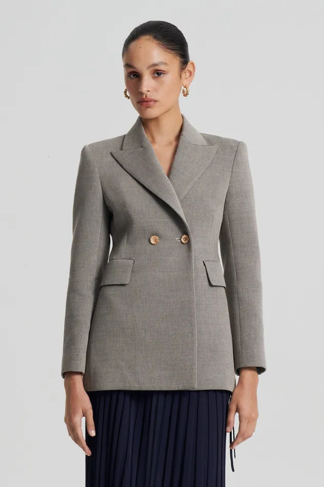 Jackets Women TAILORED TWO BUTTON JACKET ECRUBLACK Scanlan Theodore
