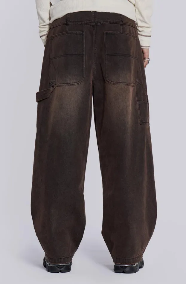 Jeans Men Jaded London Brown Colossus Carpenter Jeans