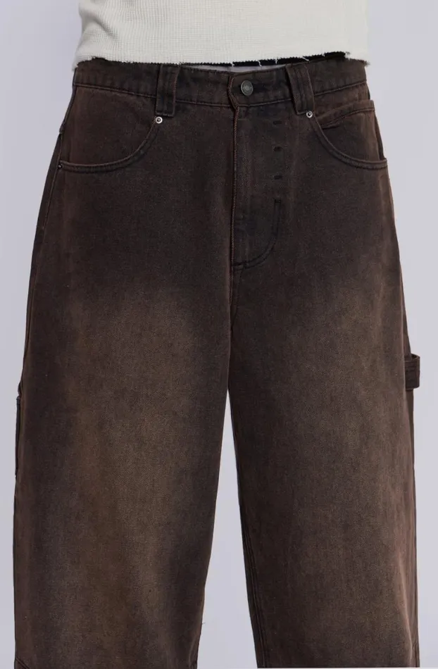 Jeans Men Jaded London Brown Colossus Carpenter Jeans