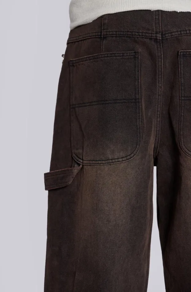 Jeans Men Jaded London Brown Colossus Carpenter Jeans