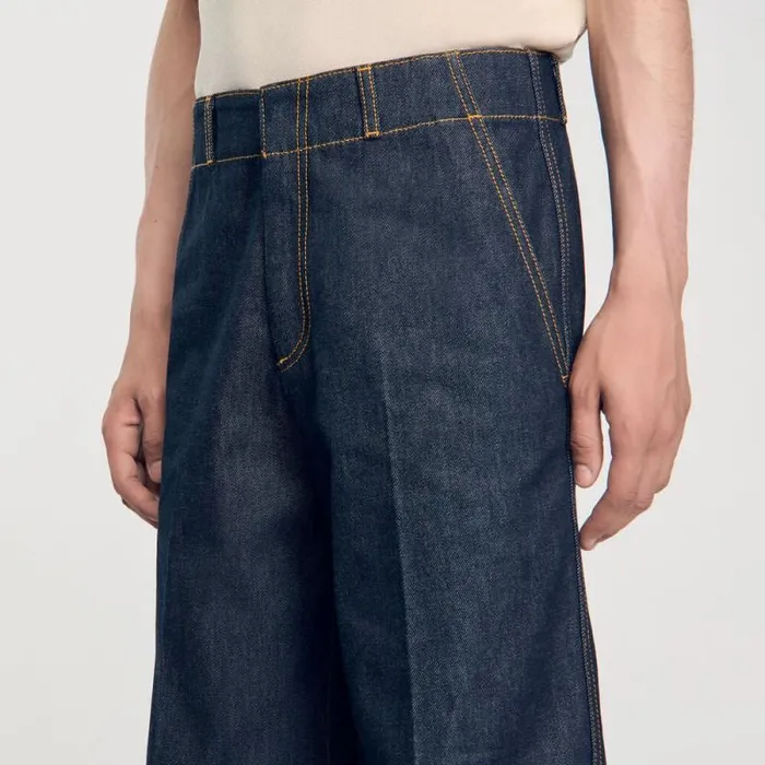 Jeans Men SANDRO Wideleg Jeans Rawdenim