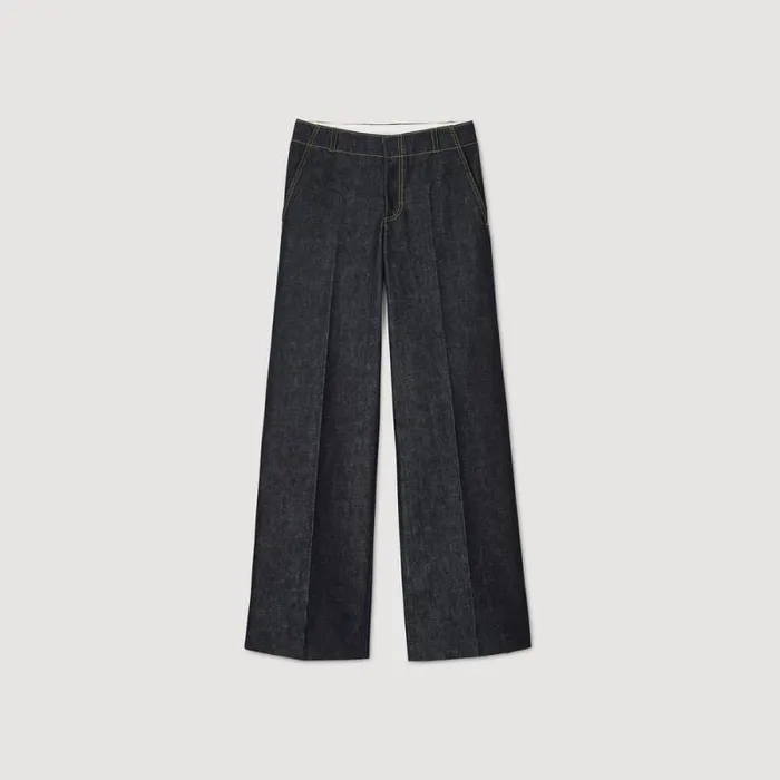 Jeans Men SANDRO Wideleg Jeans Rawdenim